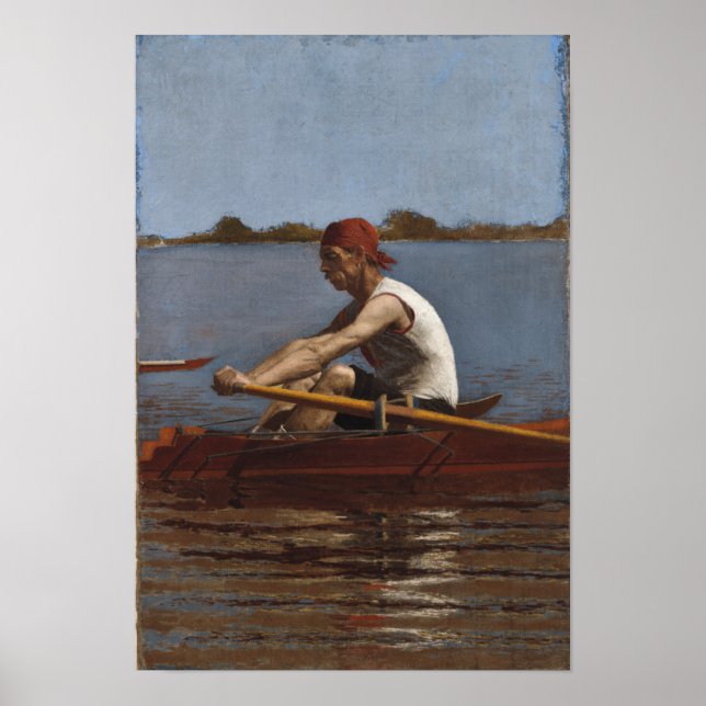 John Biglin in a Single Scull Poster (Front)