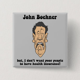 John Boehner 2 Inch Square Button