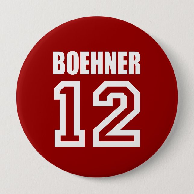 JOHN BOEHNER Election Gear 4 Inch Round Button (Front)
