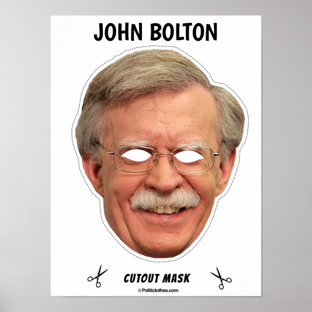JOHN BOLTON Halloween Mask Poster (Front)