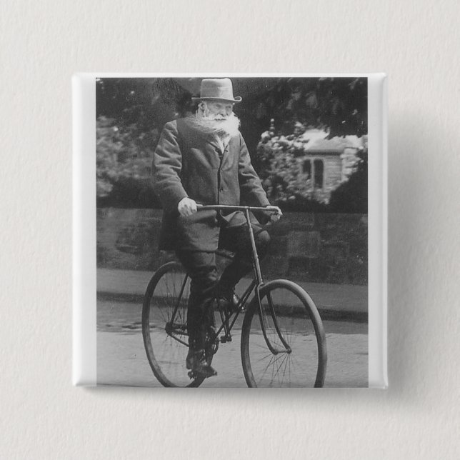 John Boyd Dunlop 2 Inch Square Button (Front)