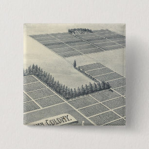 John Brown Colony, Madera, California 2 Inch Square Button
