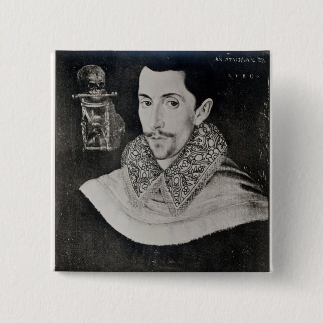 John Bull 2 Inch Square Button (Front)