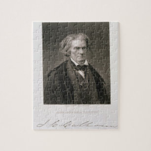 John Caldwell Calhoun, engraved by Henry Bryan Hal Jigsaw Puzzle