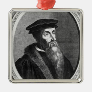 John Calvin Metal Ornament