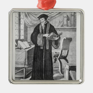 John Calvin Metal Ornament