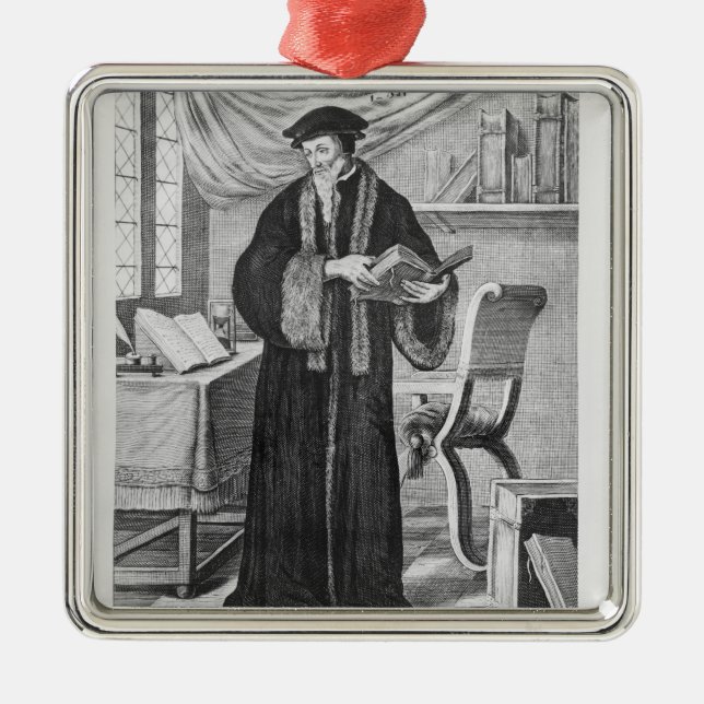 John Calvin Metal Ornament (Front)
