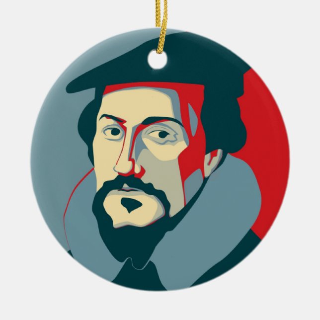John Calvin Ornament (Front)