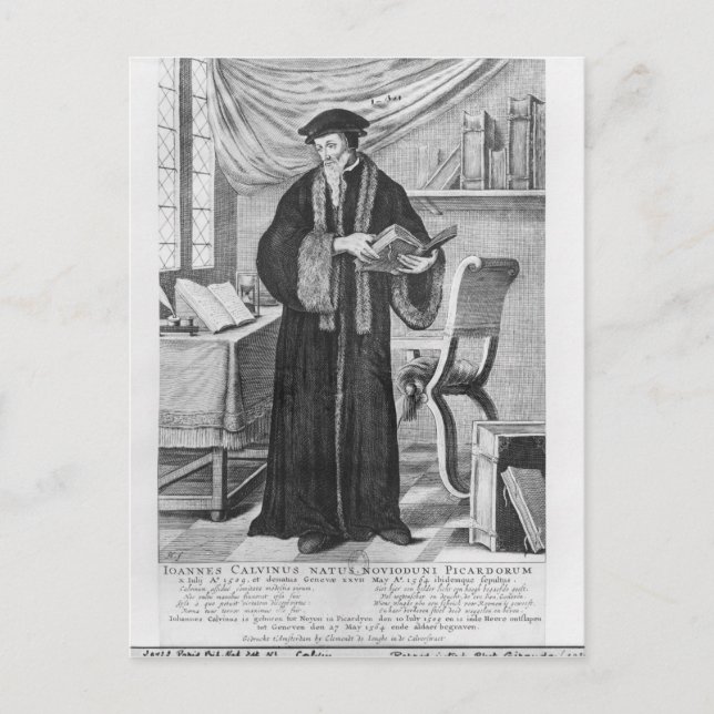John Calvin Postcard (Front)