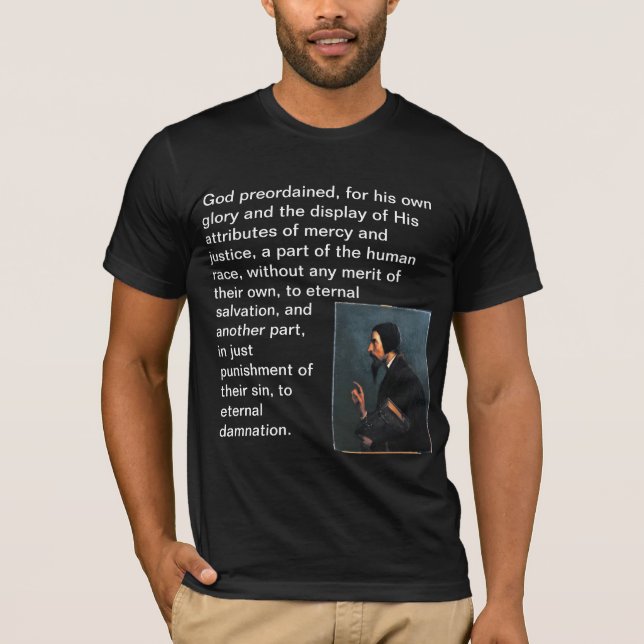 John Calvin T-Shirt With Quote (Front)