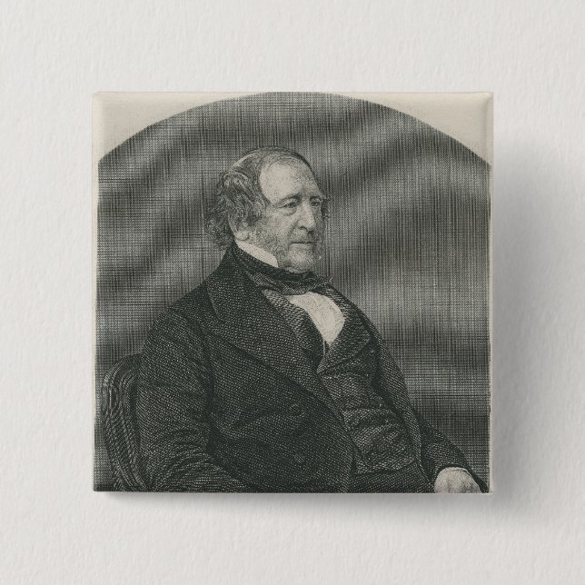 John Campbell, 1st Baron Campbell of St. 2 Inch Square Button (Front)