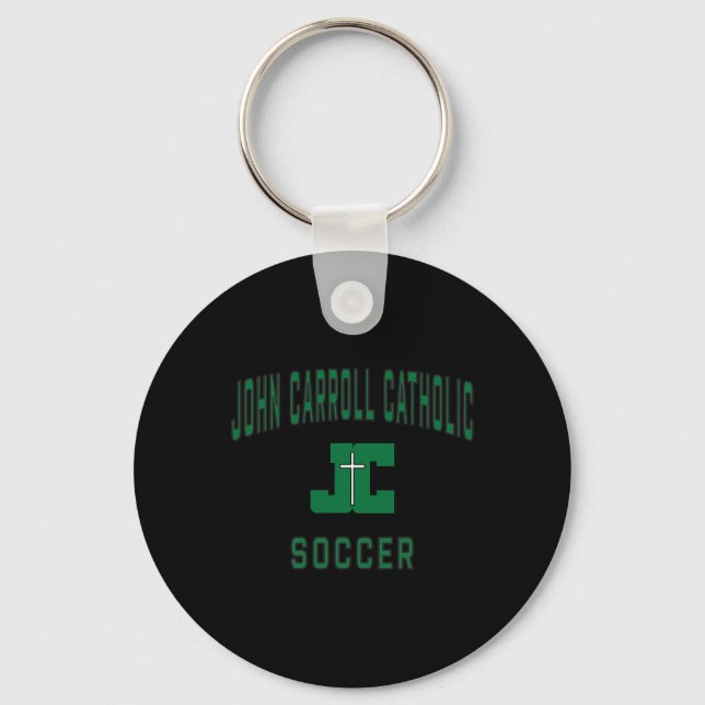 John Carroll Catholic High School Cavaliers Soccer Keychain (Front)