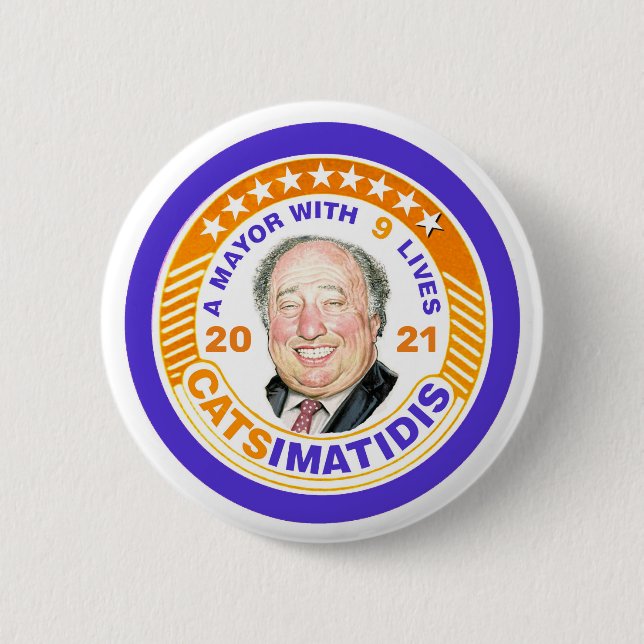 John Catsimatidis for NYC Mayor 2021 2 Inch Round Button (Front)