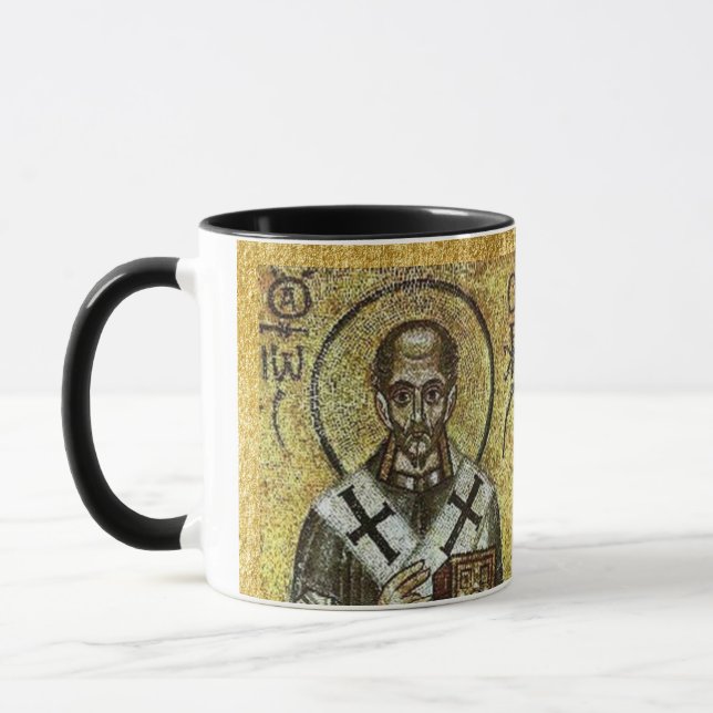 John Chrysostom l Orthodox l Icon l Catholic Saint Mug (Left)