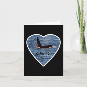 John Coe Orca Killer Whale Card Add Own Text