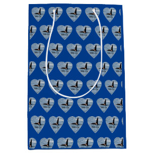 John Coe Orca Killer Whale Navy Blue Gift Bag