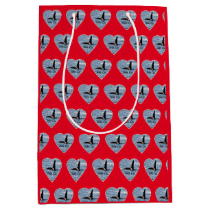 John Coe Orca Killer Whale Red Gift Bag