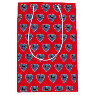 John Coe Orca Killer Whale Red Medium Gift Bag