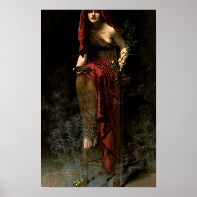 John Collier Priestess of Delphi Poster (Front)