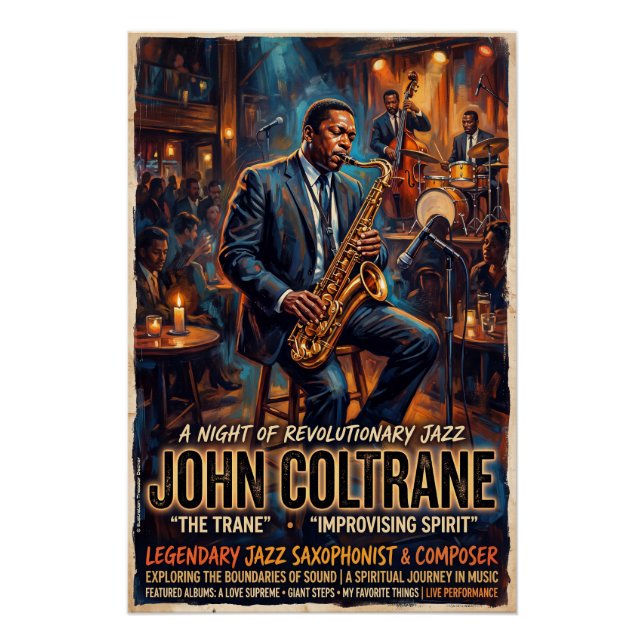 John Coltrane  Poster (Front)