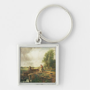 John Constable A Boat Passing a Lock Keychain
