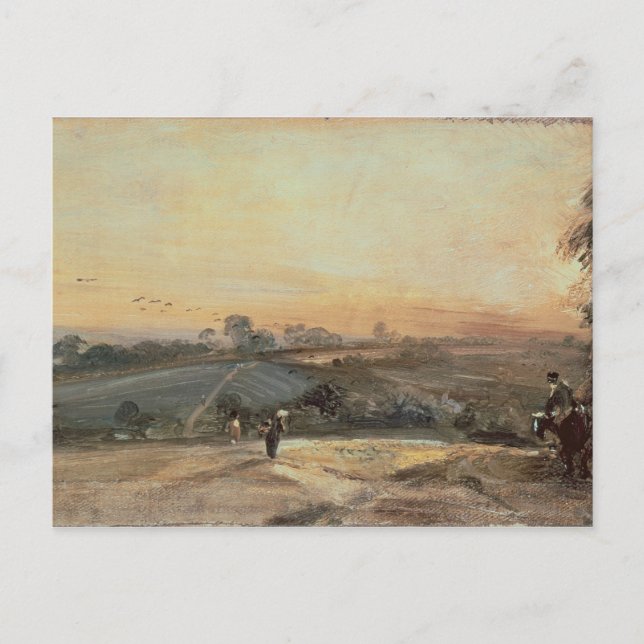 John  Constable | Autumnal Sunset Postcard (Front)