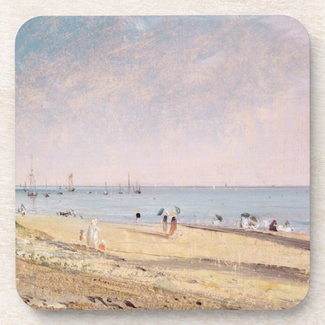 John Constable | Brighton Beach (oil on canvas) Coaster (Front)