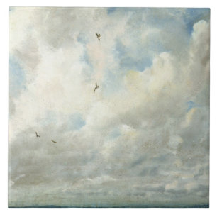John Constable   Cloud Study, 1821 (oil on paper l Tile
