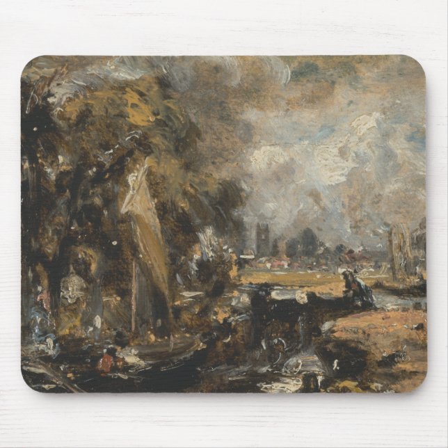 John Constable - Dedham Lock Mouse Pad (Front)