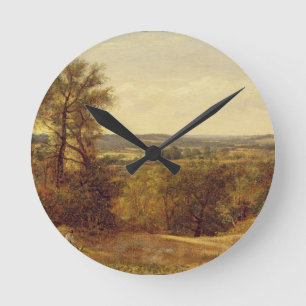 John Constable   Dedham Vale, c.1802 (oil on canva Round Clock