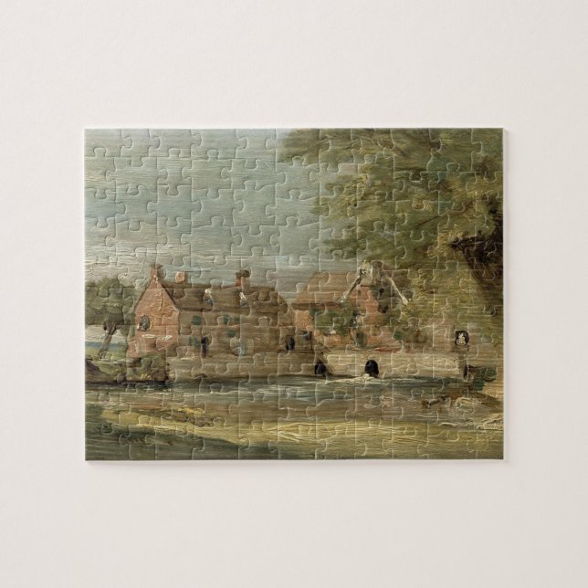 John Constable | Flatford Mill (oil on panel) Jigsaw Puzzle (Horizontal)