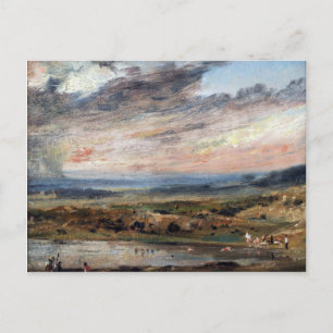 John Constable Hampstead Heath, with Pond and Bath Postcard