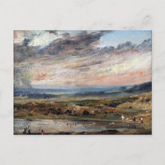 John Constable Hampstead Heath, with Pond and Bath Postcard