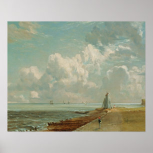 John Constable   Harwich, The Low Lighthouse and B Poster