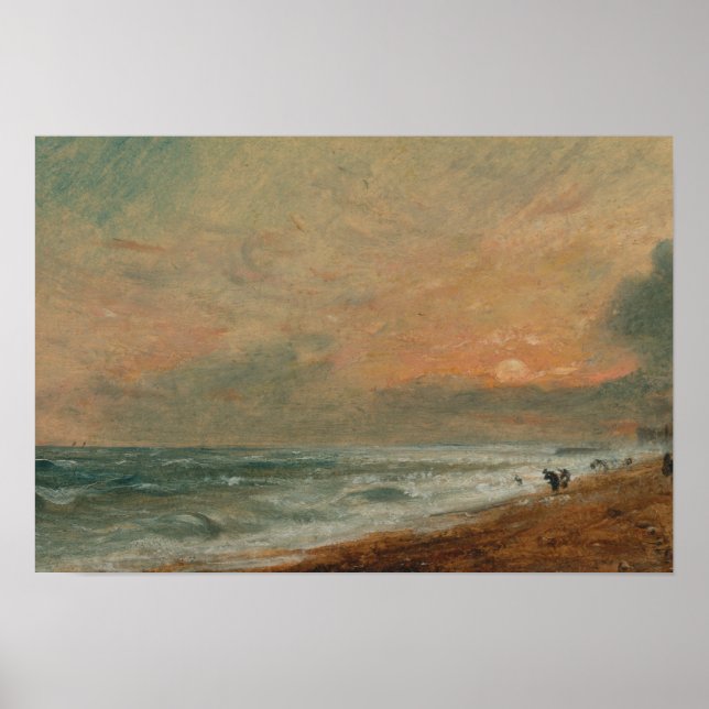 John Constable - Hove Beach Poster (Front)