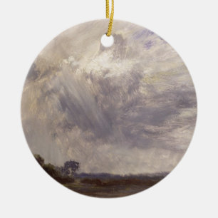 John Constable Landscape with Grey Windy Sky, c. Ceramic Ornament