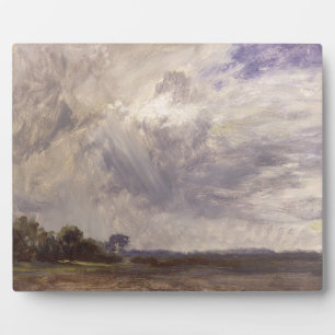 John Constable Landscape with Grey Windy Sky, c. Plaque