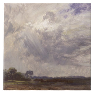 John Constable Landscape with Grey Windy Sky, c. Tile
