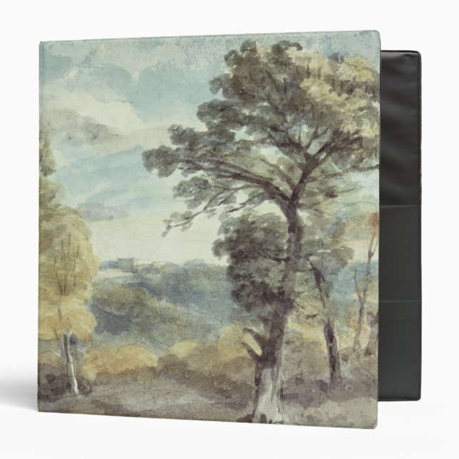 John Constable | Landscape with Trees and a Distan Binder (Front/Inside)