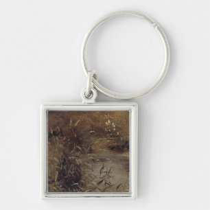 John Constable Rushes by a Pool, c.1821 (oil on Keychain