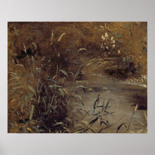 John Constable   Rushes by a Pool, c.1821 (oil on Poster
