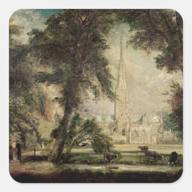 John Constable | Salisbury Cathedral from the Bish Square Sticker (Front)