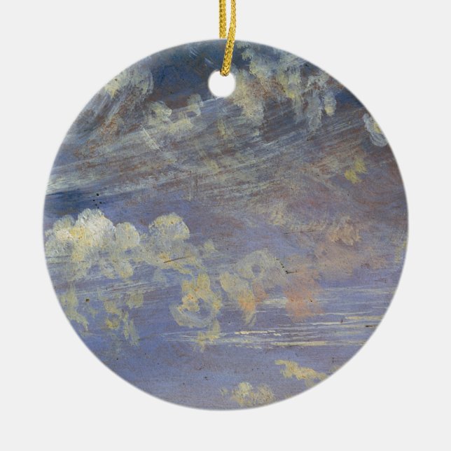 John Constable | Study of Cirrus Clouds Ceramic Ornament (Front)