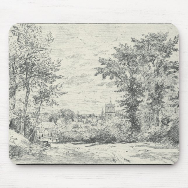 John Constable | The Entrance into Gillingham, Dor Mouse Pad (Front)