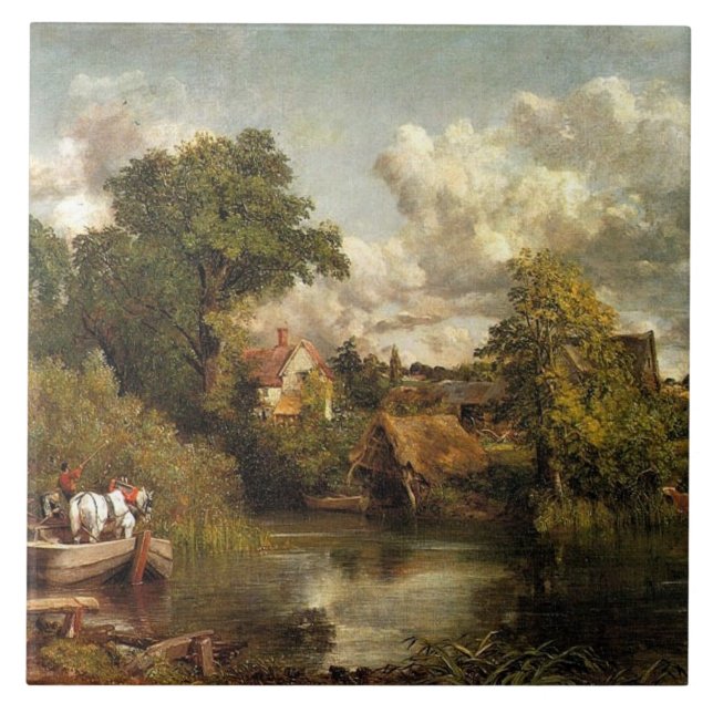 John Constable - The White Horse, Tile (Front)