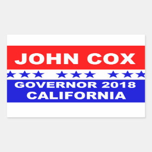 John Cox for California Governor 2018 Popular Sticker