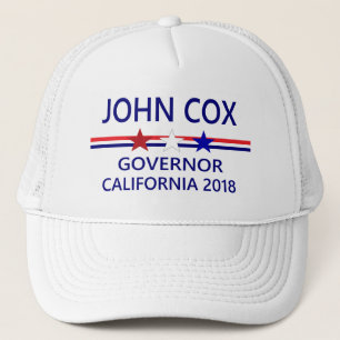 John Cox Governor California 2018 Trucker Hat