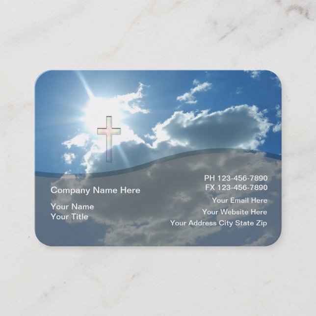 John Custom Religious Business Card (Front)