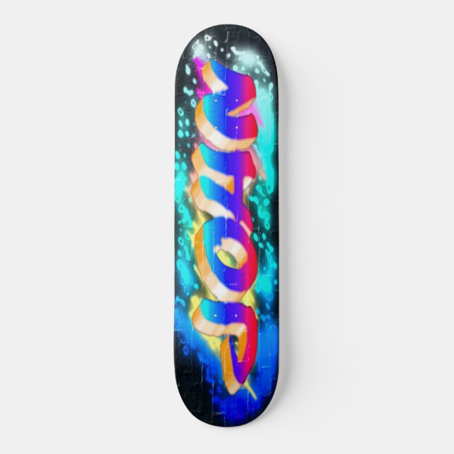 JOHN Customisé Graffiti Skateboard (Recto)