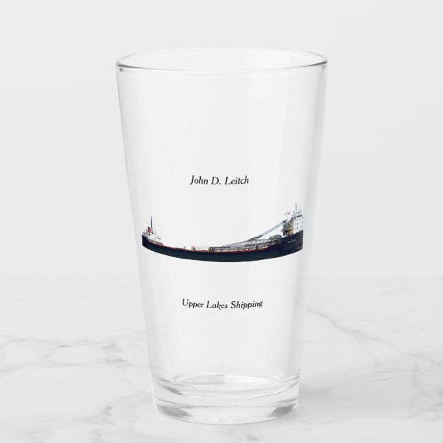 John D. Leitch glass (Front)